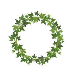 Green Ivy Circle Frame Wreath Fresh Leaves