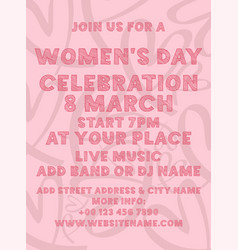 Womens Day Party Poster Flyer Design