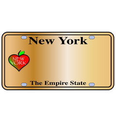 New York Empire State Plate