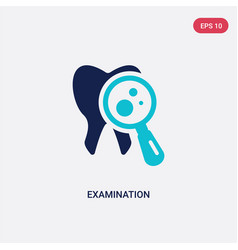 Two Color Examination Icon From Dentist Concept