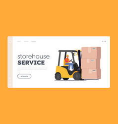 Cargo Logistics And Warehouse Service Landing Page