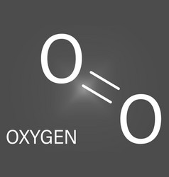 Elemental Oxygen O2 Molecule Skeletal Formula