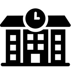 High School Building Modern Simple Icon