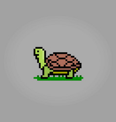 8 Bit Pixel Turtle In Icon Style