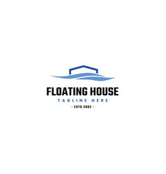 Floating House Logo Template