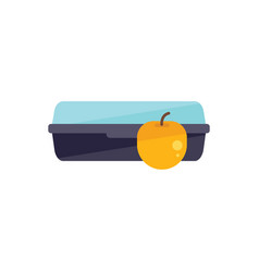 Healthy Lunchbox Icon Flat Food Box