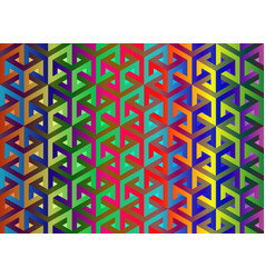 Impossible Cubes Pattern Isometric Background