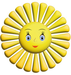 Optimistic Sun Or Sunflower Flower Smiley