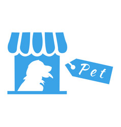 Pet Dog Store Logo Icon White Background