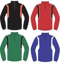 Running Wear Zip Top Long Sleeve Mock