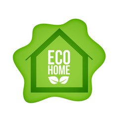 Smart And Natural Eco Home Icon Fluid Background