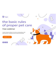 Flat Design Dog Pet Sitting Webinar