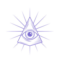 Pyramid And Eye Esoteric