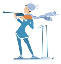 Biathlon Competitor Woman