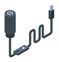 Endoscope Led Light Icon Isometric Style