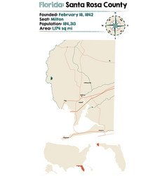 Map Santa Rosa County In Florida