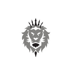 Lion King Logo Concept With Crown