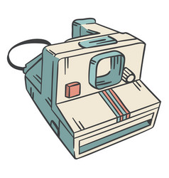 Polaroid Camera Hand Drawn