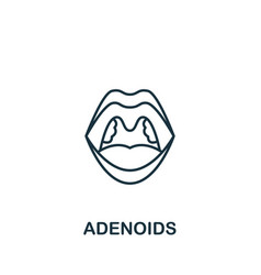 Adenoids Icon Monochrome Simple Allergy Icon