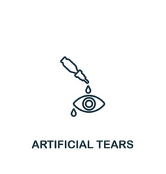 Artificial Tears Icon Line Simple Icon