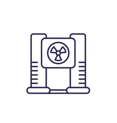 X-ray Machine Radiology Line Icon