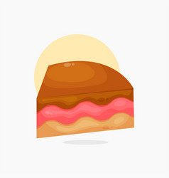 Cake Slice Icon Cartoon Style