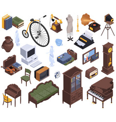 Antique Goods Icon Set