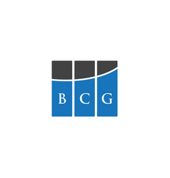 Bcg Letter Logo Design On Black Background