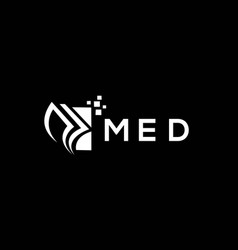 Med Credit Repair Accounting Logo Design On Black