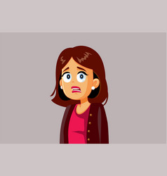 Woman Feeling Disgusted Cartoon