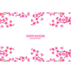 Pink Decorative Cherry Blossom Background