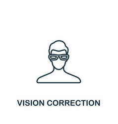 Vision Correction Icon Line Simple Icon