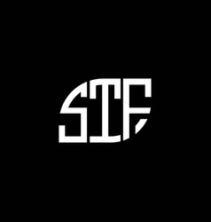 Stf Letter Logo Design On Black Background