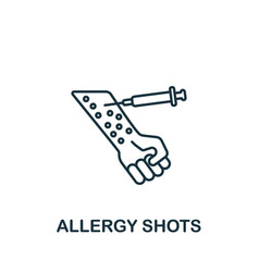 Allergy Shots Icon Monochrome Simple Icon