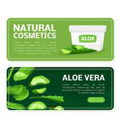 Aloe Vera Natural Cosmetics Landing Page Templates