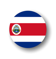 Circle Flag Of Costa Rica