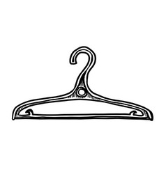 Clothes Hanger On White Background