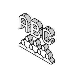 Class English Isometric Icon