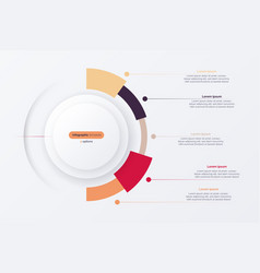 Five Option Circle Infographic Diagram