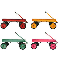 Watercolor Coaster Toy Wagon