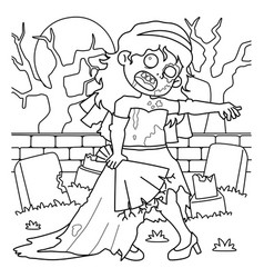 Zombie Bride Coloring Page For Kids