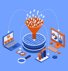 Big Data Processing Isometric