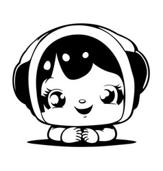 Cute Cartoon Astronaut