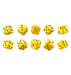 Red 3d Play Casino Game Cube Dice Isolated