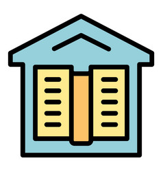 Home Book Icon Flat