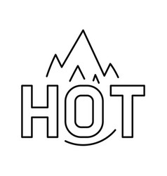 Hot Fire Line Icon