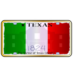 Texas Alamo License Plate