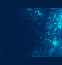 Christmas Snowflakes Background With Text Space