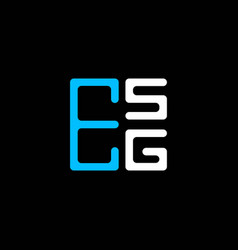 Esg Letter Logo Creative Design With Graphic