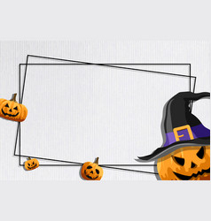 Jack Olantern Frame On White Background